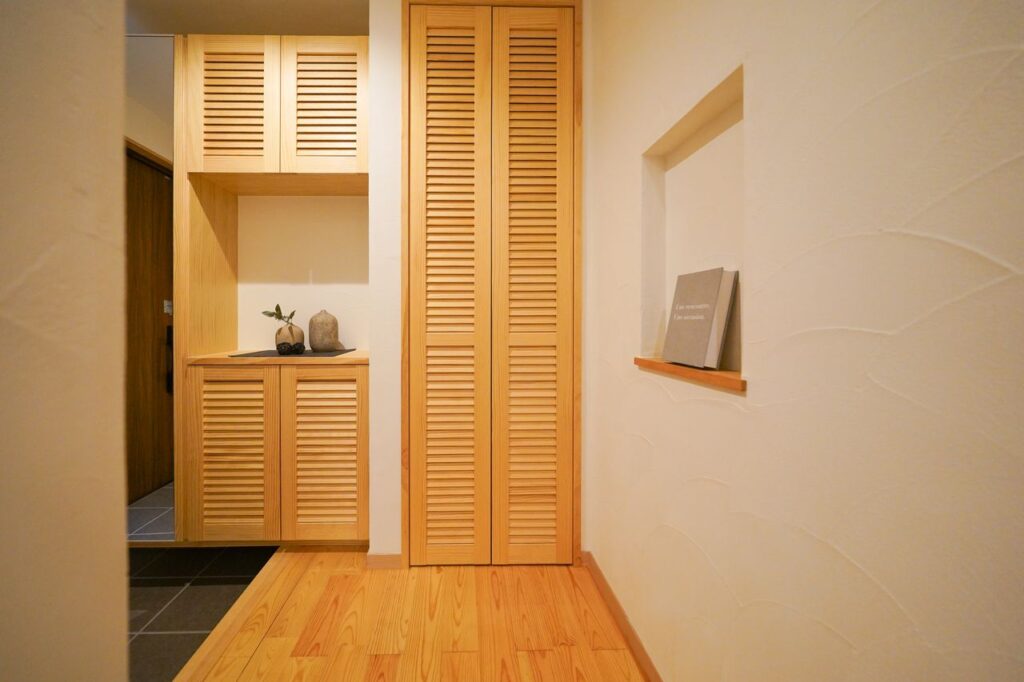 風通しのよい収納で、気持ちのいい玄関に