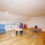 LDKの吹き抜けの先はロフトです。子供部屋に大活躍！