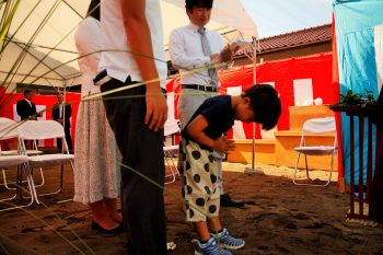 O様邸、地鎮祭おめでとうございます。