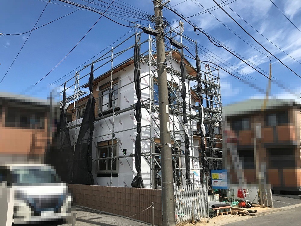 足場の台風養生