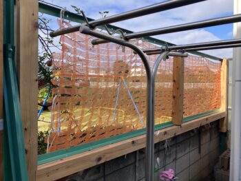 夏休みにDIYで外構のフェンスを交換 ⑤格子の建込作業