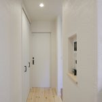 コントラストが美しい漆喰仕上げ