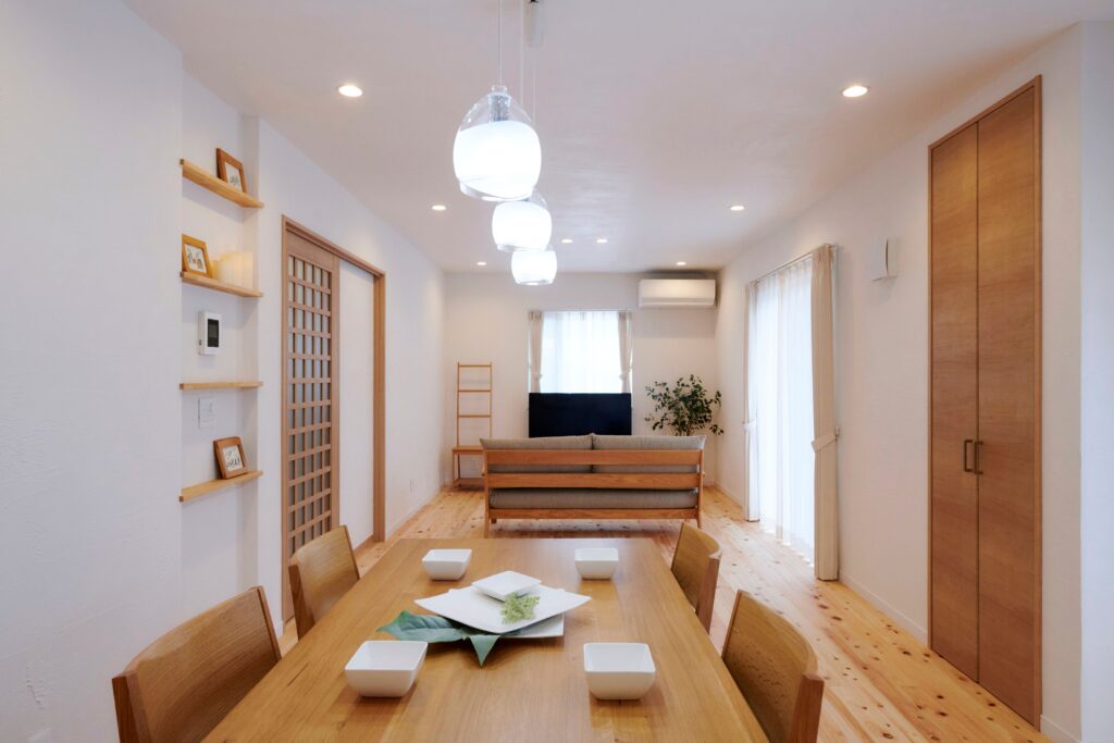 ダイニングからの景色<br />
