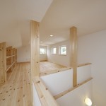 14帖の大容量ロフトには収納棚を設け、計画的な収納ができるようになっています。