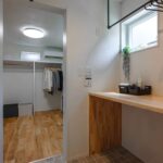 洗面・ランドリー・ファミリークローゼットをつなぐ、快適な回遊動線