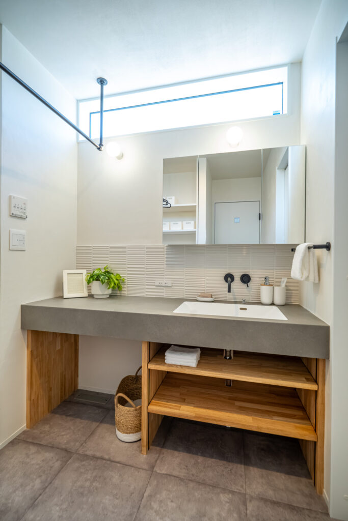 ご要望を形にした洗面室の造作