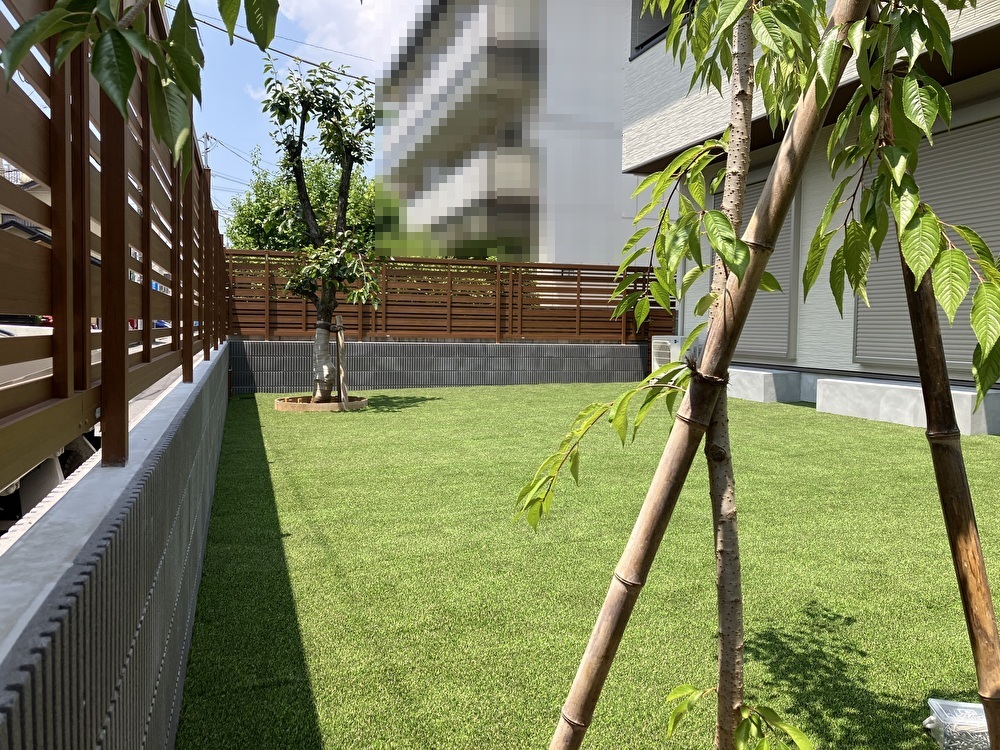 市川市A様邸　人工芝を施工しました！