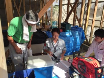 上棟　～市川市の現場～