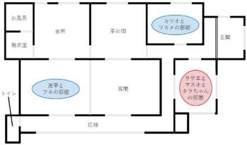 サザエさんの家とちびまる子ちゃん家は平屋の二世帯住宅